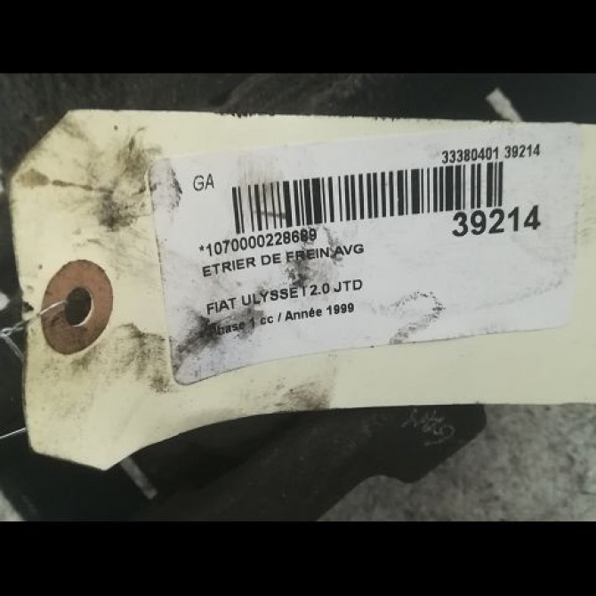Etrier de frein avant gauche occasion FIAT ULYSSE I Phase 1 02-1995->09-2002 2.0 JTD 3