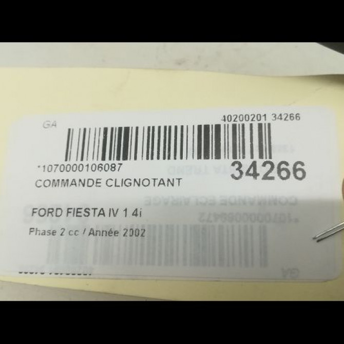 Commande clignotant occasion FORD FIESTA V Phase 1 09-2002->10-2005 1142542 4
