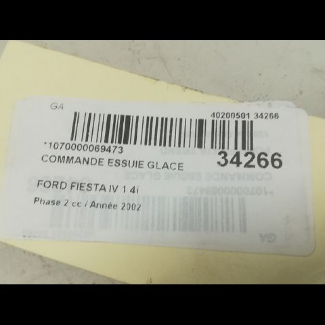 Commande essuie glace occasion FORD FIESTA V Phase 1 09-2002->10-2005 4