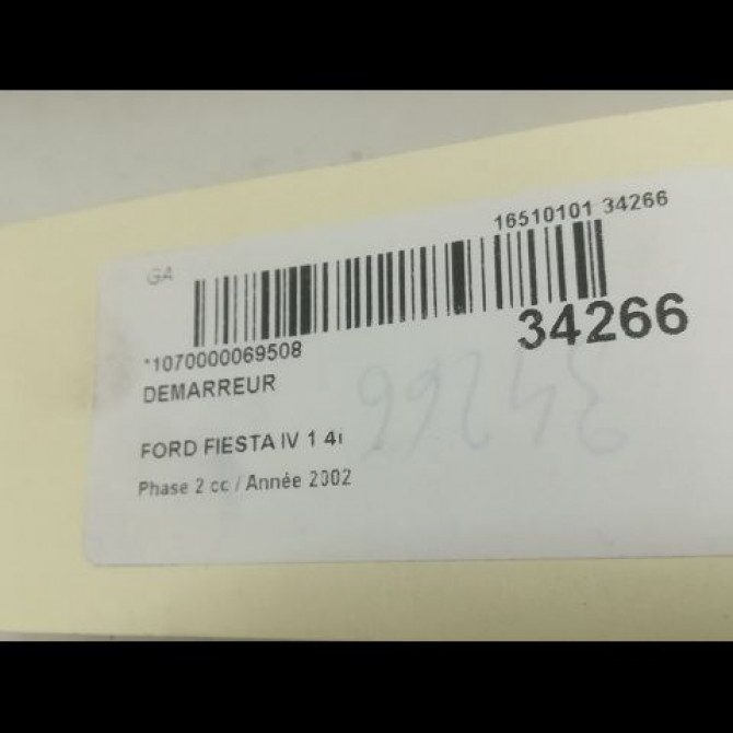 Démarreur occasion FORD FIESTA V Phase 1 09-2002->10-2005 1732742 5