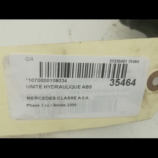 Unité hydraulique ABS occasion MERCEDES CLASSE A II Phase 2 04-2008->06-2012 A 180 CDI 64316412 4