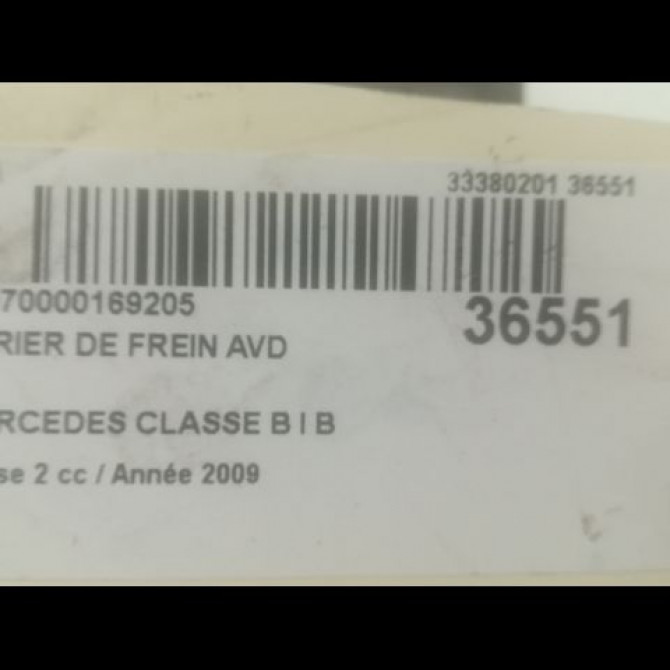 Etrier de frein avant droit occasion MERCEDES CLASSE B I Phase 2 04-2008->09-2011 B 200 CDI 1694201083 3