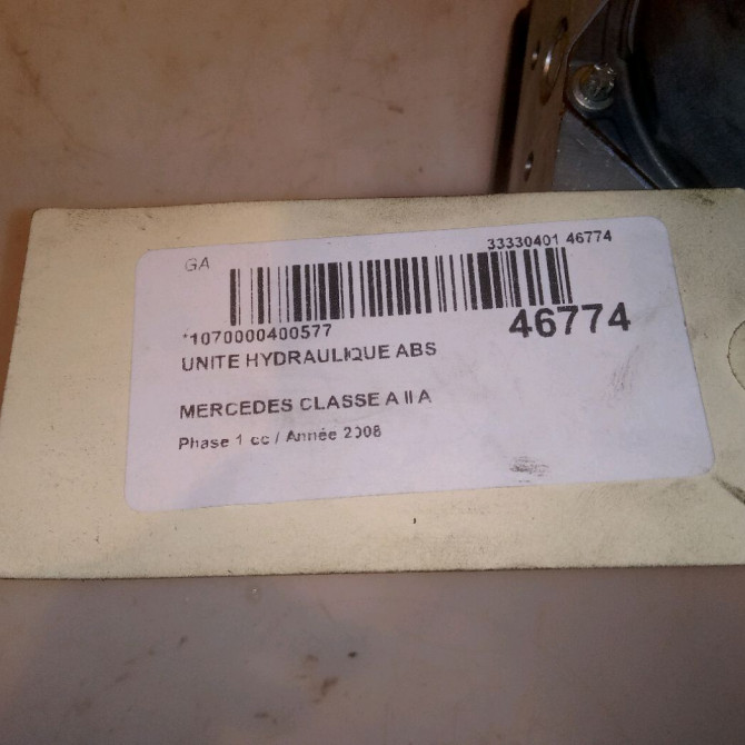 Unité hydraulique ABS occasion MERCEDES CLASSE A II Phase 1 12-2004->04-2008 A 180 CDI 64316412 5