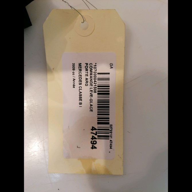 Commande leve-glace porte arrière gauche occasion MERCEDES CLASSE B I Phase 2 04-2008->09-2011 4