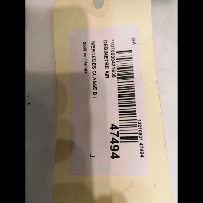 Debimetre air occasion MERCEDES CLASSE B I Phase 2 04-2008->09-2011 943348 5