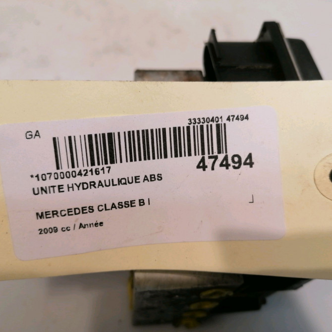 Unité hydraulique ABS occasion MERCEDES CLASSE B I Phase 2 04-2008->09-2011 64316412 5