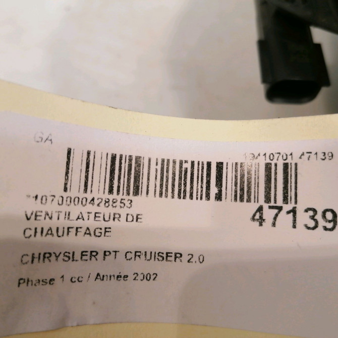 Ventilateur de chauffage occasion CHRYSLER PT CRUISER Phase 1 09-2000->12-2005 2.0 141ch 5073567AA 4
