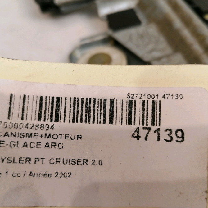 Mecanisme+moteur leve-glace arg occasion CHRYSLER PT CRUISER Phase 1 09-2000->12-2005 2.0 141ch 5017813AC 4