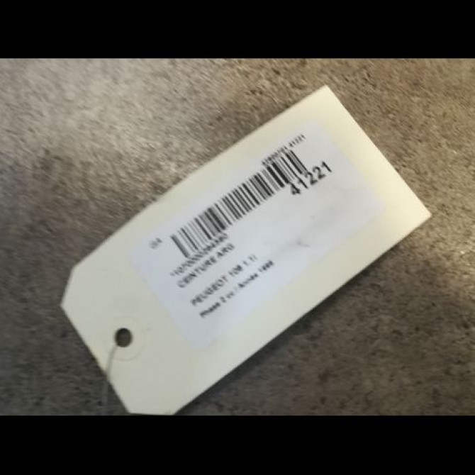 Ceinture arrière gauche occasion PEUGEOT 106 Phase 2 04-1996->09-2003 1.1i 2