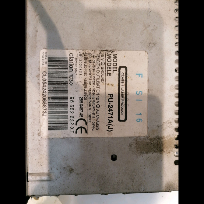 Autoradio occasion CITROEN C3 I Phase 1 04-2002->10-2005 1.4HDI 8v 70ch 6564JV 4