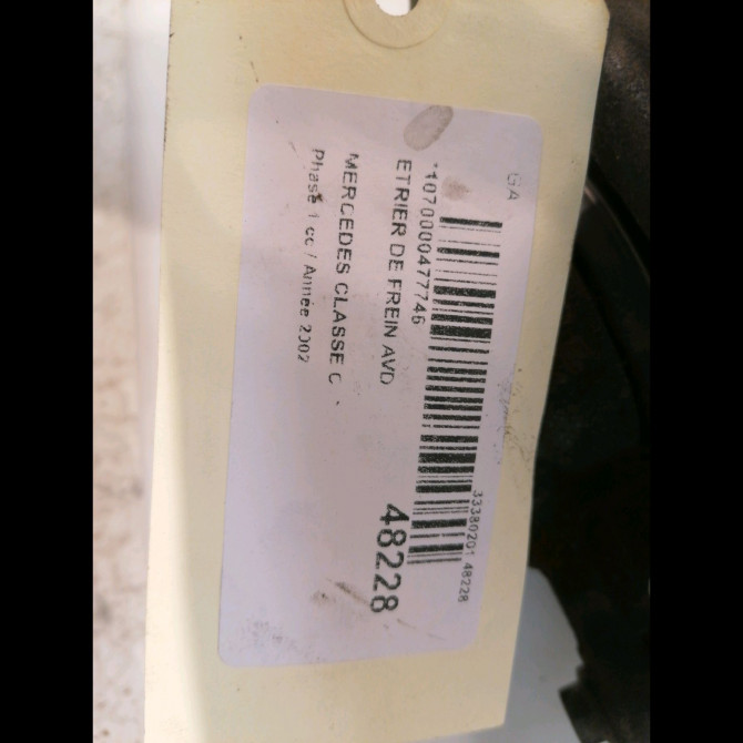 Etrier de frein avant droit occasion MERCEDES CLASSE C COUPE SPORT II Phase 1 03-2001->03-2004 C 220 CDI 34202483 4