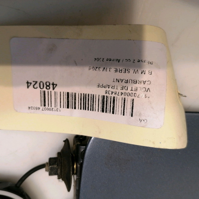 Volet de trappe carburant occasion B.M.W. SERIE 3 IV Phase 2 09-2001->03-2005 320d 51178208246 3