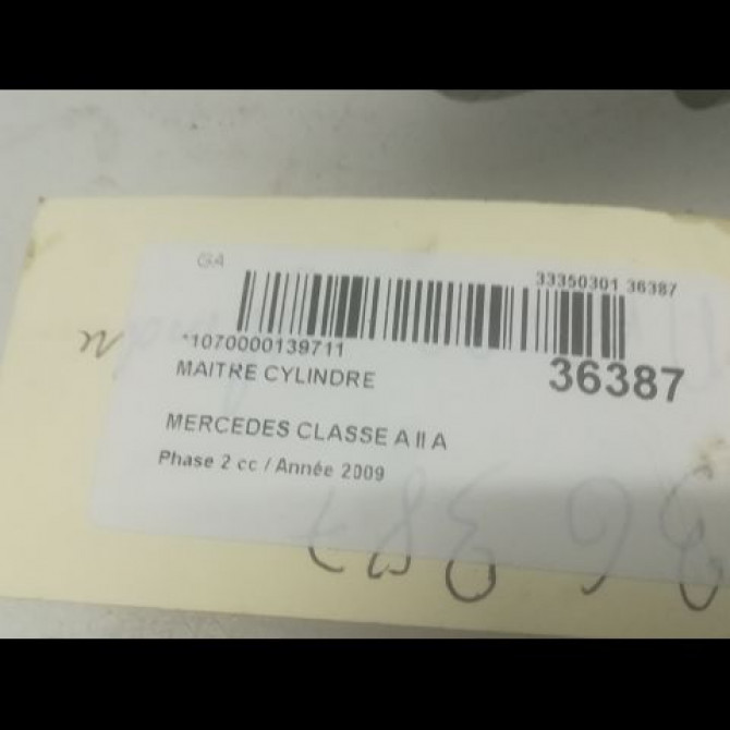 Maitre cylindre occasion MERCEDES CLASSE A II Phase 2 04-2008->06-2012 A 170 115ch 1694300301 3