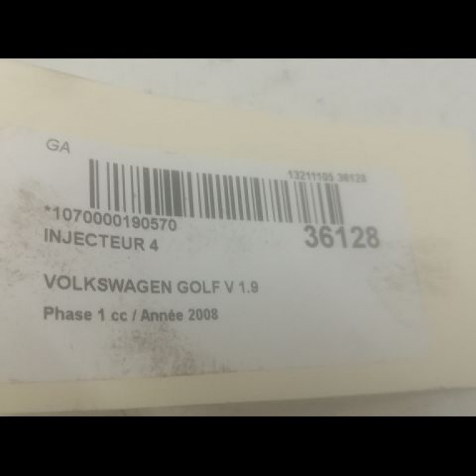 occasion VOLKSWAGEN GOLF V Phase 1 11-2003->10-2008 1.9 TDI 105ch 38130073AG 3