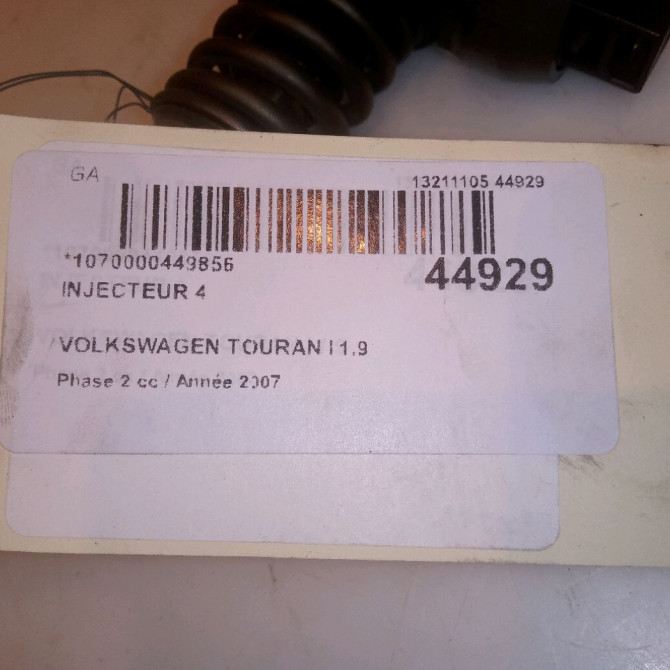 occasion VOLKSWAGEN TOURAN I Phase 2 11-2006->09-2010 1.9 TDI 105ch 38130073AG 6