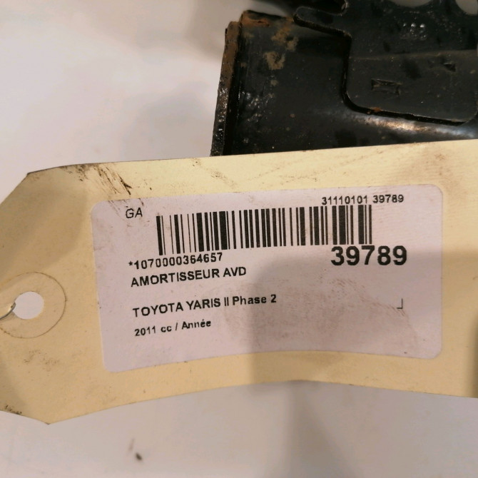 Amortisseur avant droit occasion TOYOTA YARIS II Phase 2 01-2009->05-2011 485100D171 3
