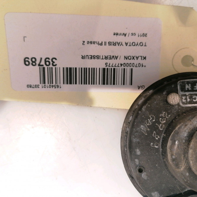 Klaxon  / avertisseur occasion TOYOTA YARIS II Phase 2 01-2009->05-2011 865200D050 3