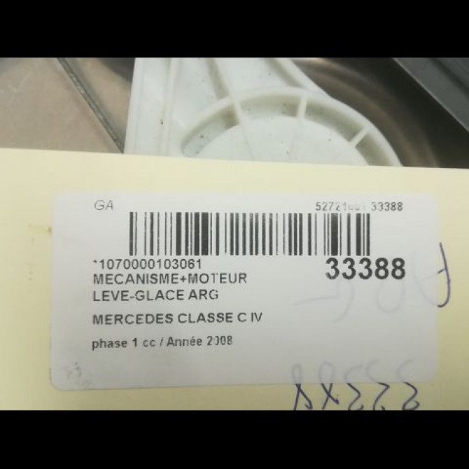 Mecanisme+moteur leve-glace arg occasion MERCEDES CLASSE C IV phase 1 02-2014->... C220 170ch 2127301779 4