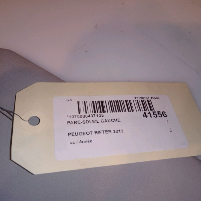 Pare-soleil gauche occasion PEUGEOT RIFTER 98094985BJ 4