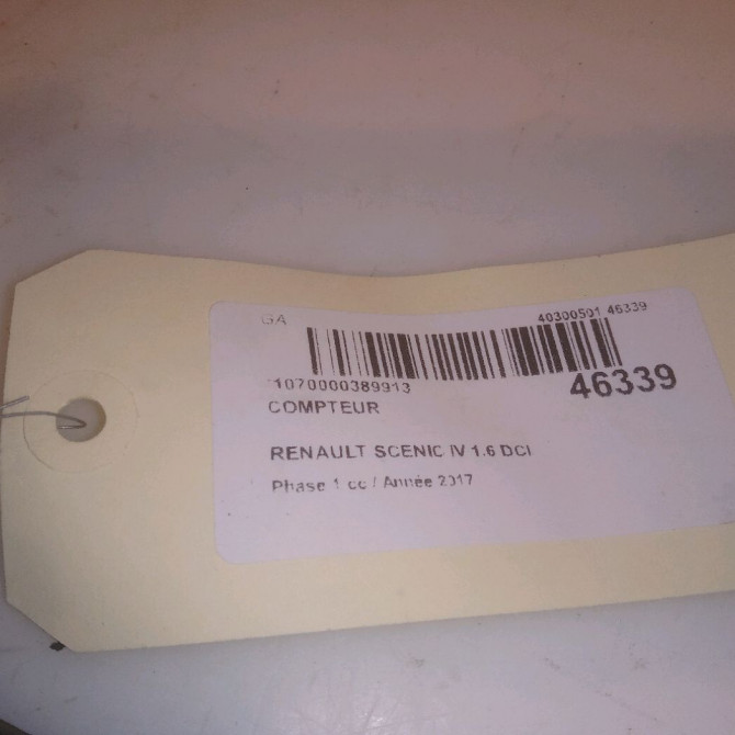 Compteur occasion RENAULT SCENIC IV Phase 1 04-1995->04-1999 1.6 DCI 130ch 248096881R 4