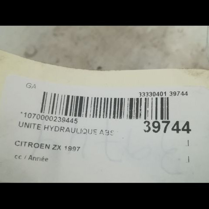 Unité hydraulique ABS occasion CITROEN ZX 454125 4