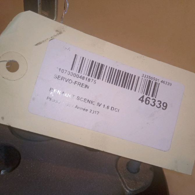 Servo-frein occasion RENAULT SCENIC IV Phase 1 04-1995->04-1999 1.6 DCI 130ch 472103893R 4