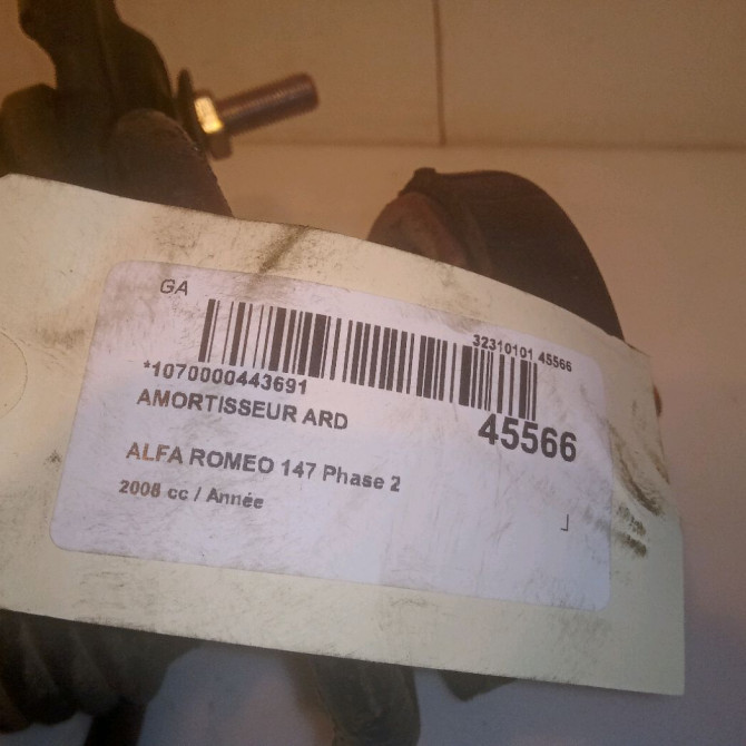 Amortisseur arrière droit occasion ALFA ROMEO 147 Phase 2 09-2004->10-2010 50509465 6