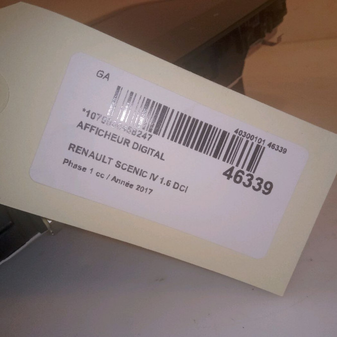 Afficheur digital occasion RENAULT SCENIC IV Phase 1 04-1995->04-1999 1.6 DCI 130ch 6