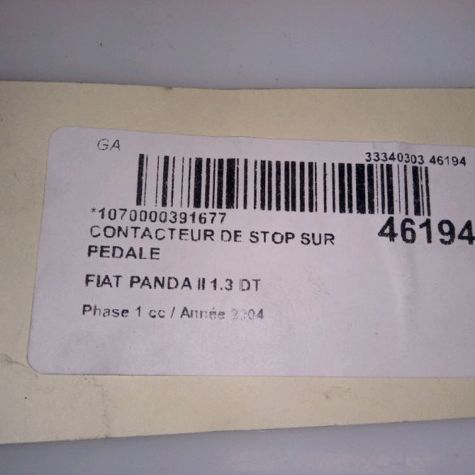 occasion FIAT PANDA II Phase 1 09-2003->12-2012 1.3 DT MULTIJET 16v 70ch 51713873 5