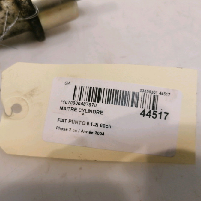 Maitre cylindre occasion FIAT PUNTO II Phase 2 05-2003->10-2009 1.2i 60ch 9949542 4