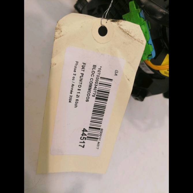 Bloc commodos occasion FIAT PUNTO II Phase 2 05-2003->10-2009 1.2i 60ch 735381041 4
