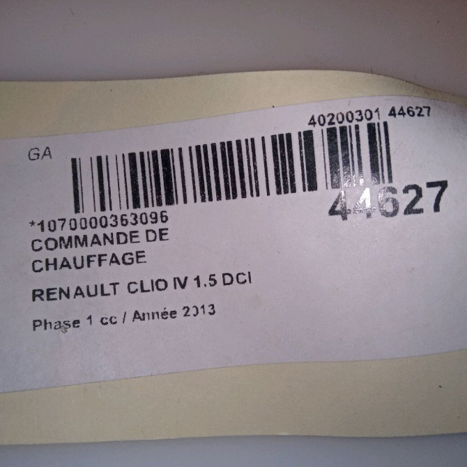 Commande de chauffage occasion RENAULT CLIO IV Phase 1 07-2012->... 1.5 DCI 90ch 275107188R 4