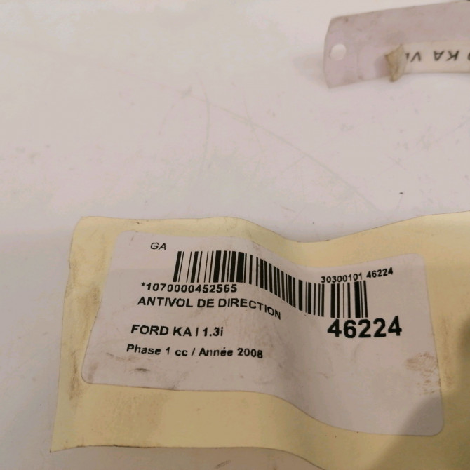 Antivol de direction occasion FORD KA I Phase 1 10-1996->10-2008 1.3i 1022184 4