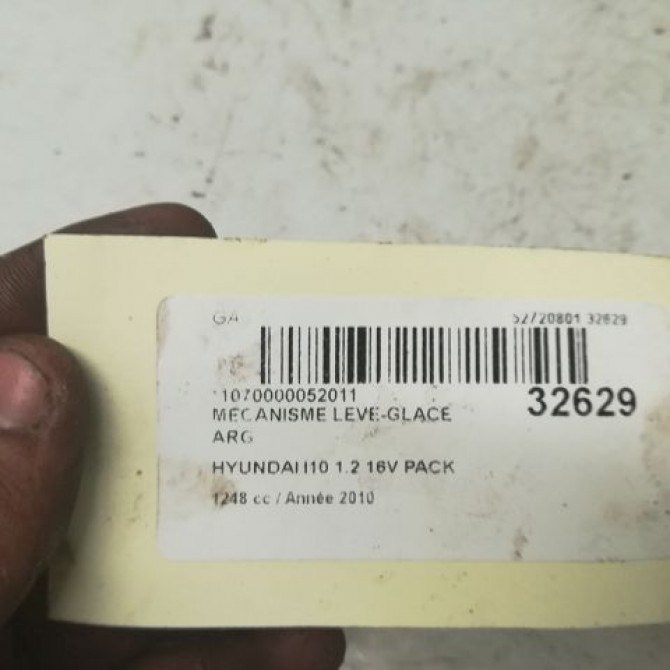 Mecanisme leve-glace arrière gauche occasion HYUNDAI I 10 I Phase 1 03-2008->12-2010 1.2i 834010X000 4