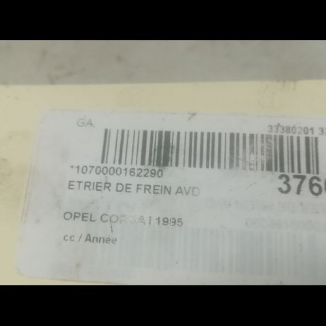 Etrier de frein avant droit occasion OPEL CORSA I 90421740 3