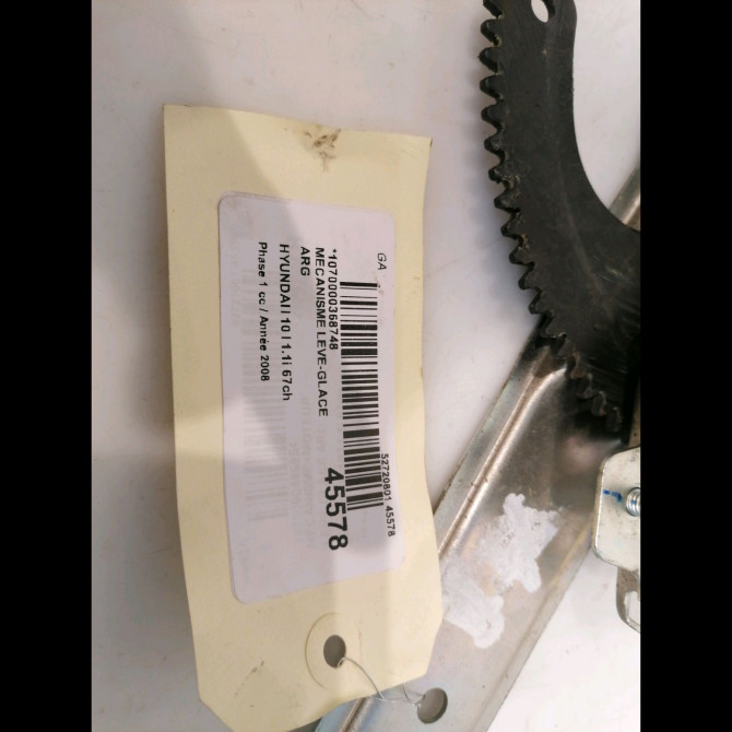Mecanisme leve-glace arrière gauche occasion HYUNDAI I 10 I Phase 1 03-2008->12-2010 1.1i 67ch 834010X000 3