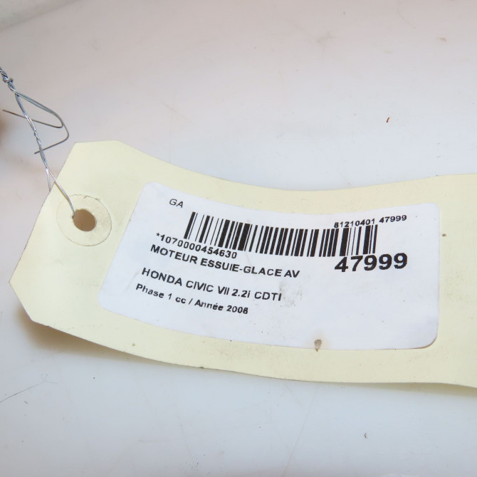 Moteur essuie-glace avant occasion HONDA CIVIC VII Phase 1 01-2006->09-2008 2.2i CDTI 76505SNAU02 4