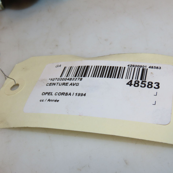 Ceinture avant gauche occasion OPEL CORSA I 4