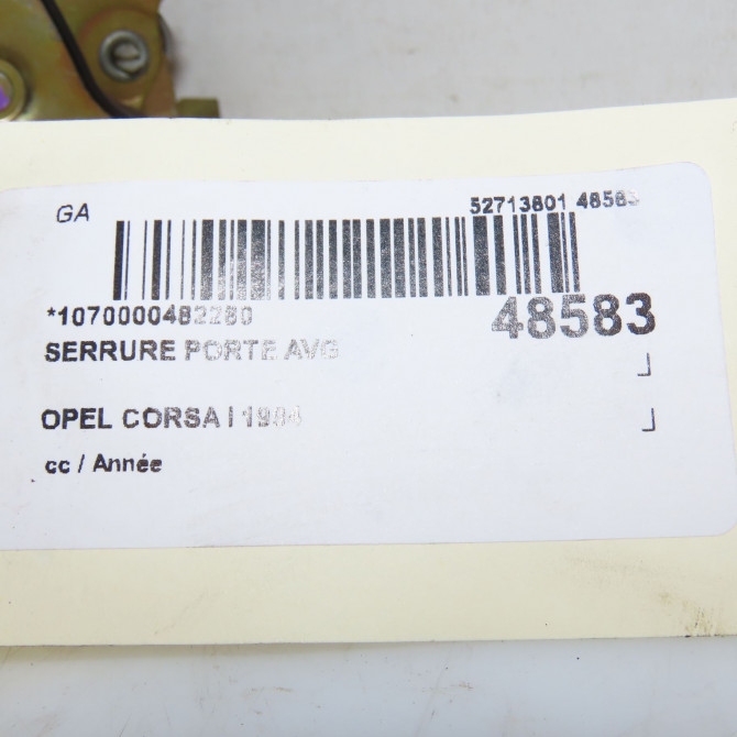 Serrure porte avg occasion OPEL CORSA I 4