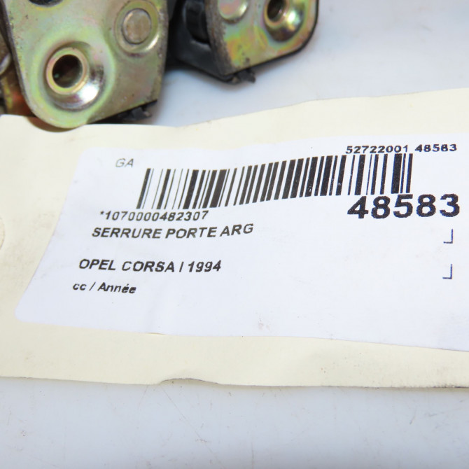 Serrure porte arg occasion OPEL CORSA I 4