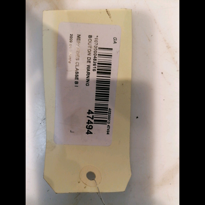 Bouton de warning occasion MERCEDES CLASSE B I Phase 2 04-2008->09-2011 16982036109174 4