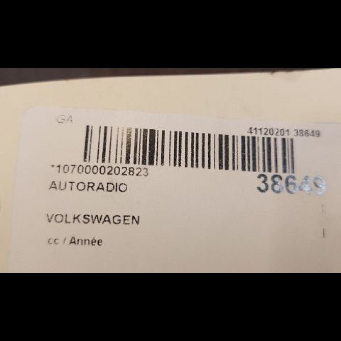 Autoradio occasion VOLKSWAGEN TRANSPORTER V 7H0057186AX 3