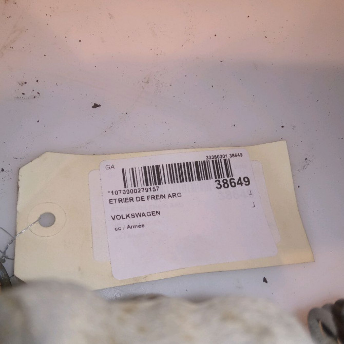 Etrier de frein arrière gauche occasion VOLKSWAGEN TRANSPORTER V 7H0615423A 4