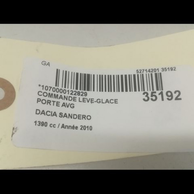 Commande lève-glace porte avant gauche occasion DACIA SANDERO I Phase 1 06-2008->10-2012 1.4 MPI 75ch 8200602227 3