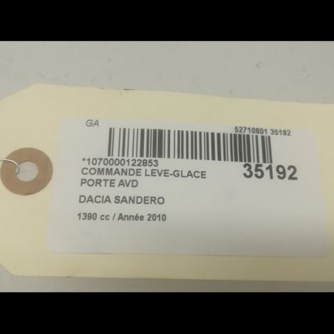 Commande lève-glace porte avant droite occasion DACIA SANDERO I Phase 1 06-2008->10-2012 1.4 MPI 75ch 8200602227 3