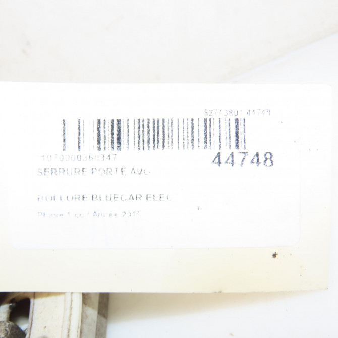 Serrure porte avg occasion BOLLORE BLUECAR Phase 1 01-2011->... ELEC 3