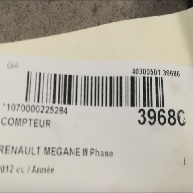 Compteur occasion RENAULT MEGANE III Phase 2 01-2012->06-2014 248107859R 3