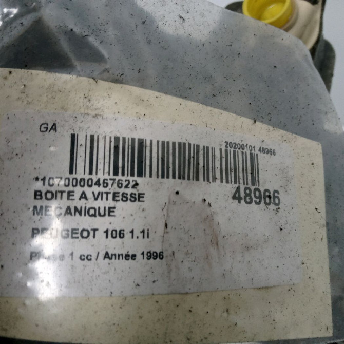 Boîte à vitesse mecanique occasion PEUGEOT 106 Phase 1 09-1991->04-1996 1.1i 2201WS 5