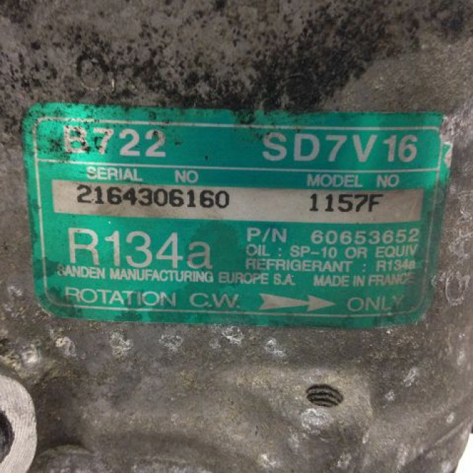 Compresseur air conditionne occasion ALFA ROMEO 156 Phase 1 10-1997->12-2001 60653652 4