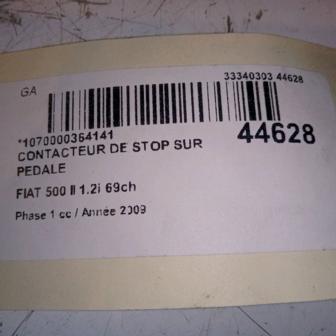 occasion FIAT 500 II 500 II Phase 1 2007-07-01->2016-03-31 1.2i 69ch 46840510 4